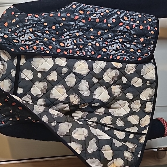 Bl^nk by Anthropologie London Alyxa Reversible Knit Quilted Open Front Jacket S - Picture 5 of 6